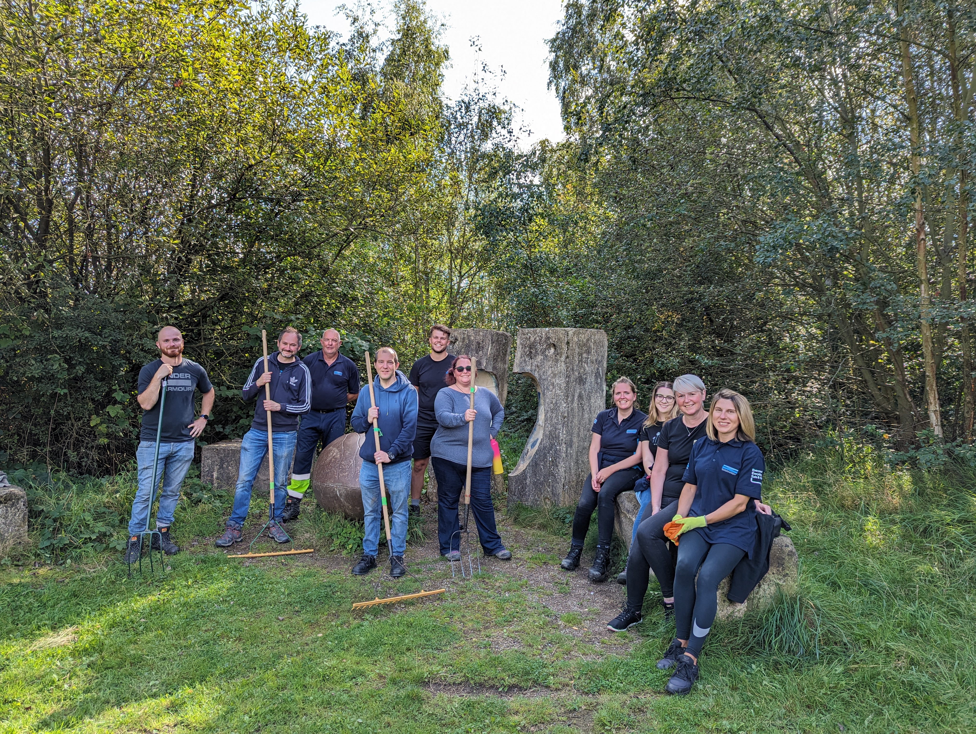 Image of Yorkshire Water colleagues volunteering 