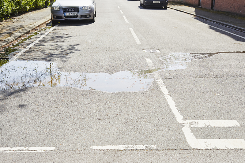 Leak in the road