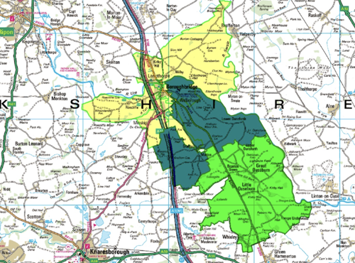 Marton Cum Grafton and Lower Dunsford YO51 AND YO26 bits in water map_July 2026