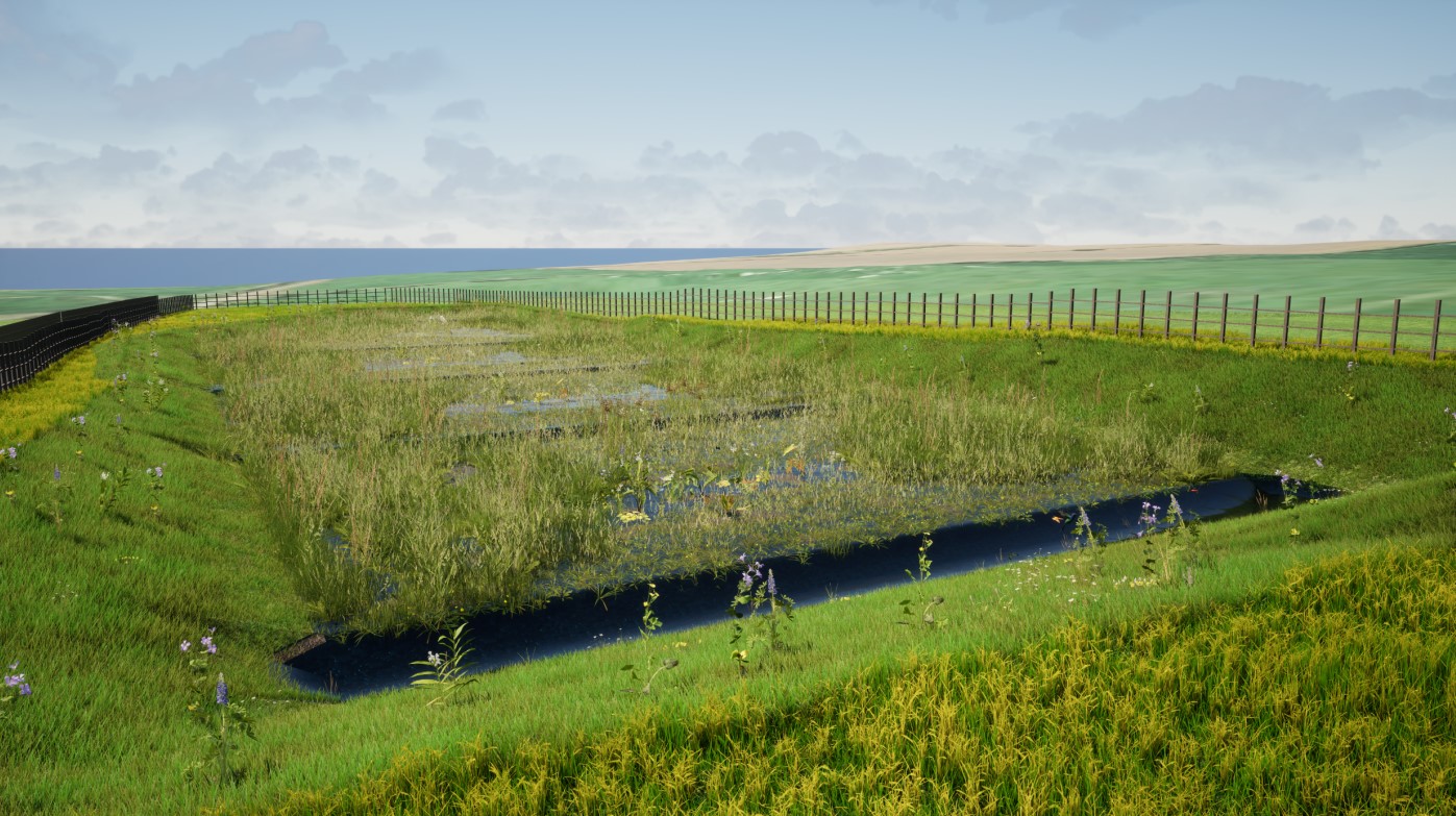Bellerby wetland artist's impression