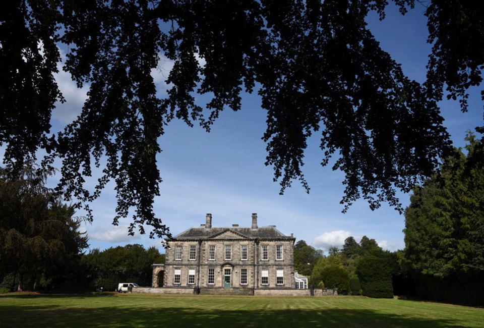 Esholt Hall in the sun