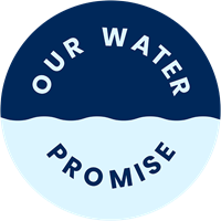 Water saving promise logo
