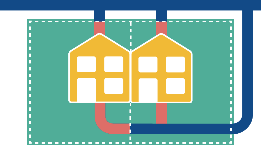 Pipework responsibility for semi-detached homes