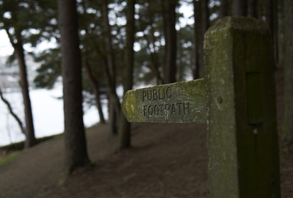 Footpath sign