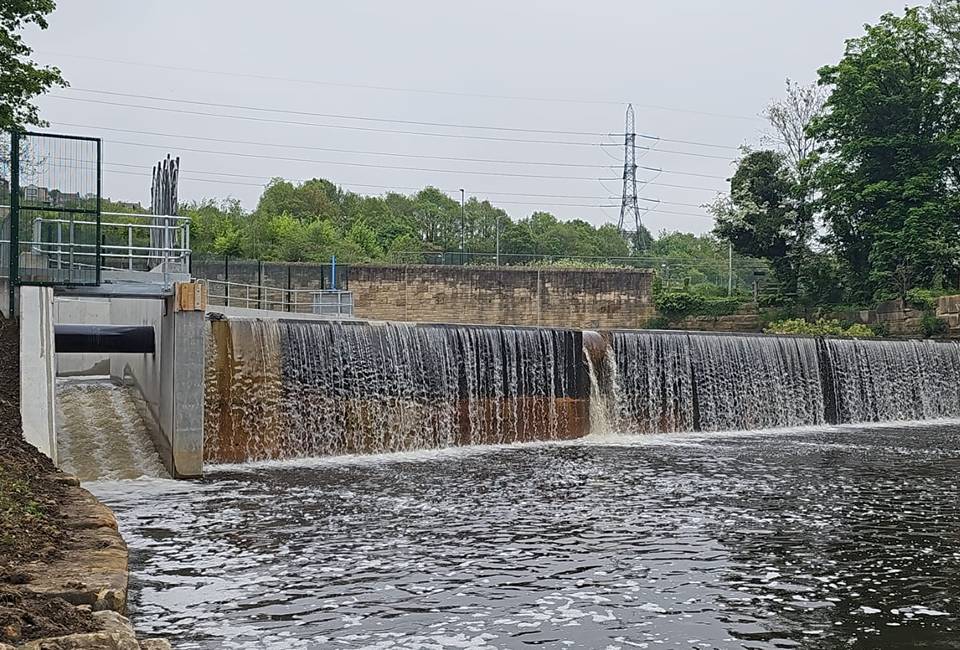 A fish pass at Niagara Weir, Sheffield