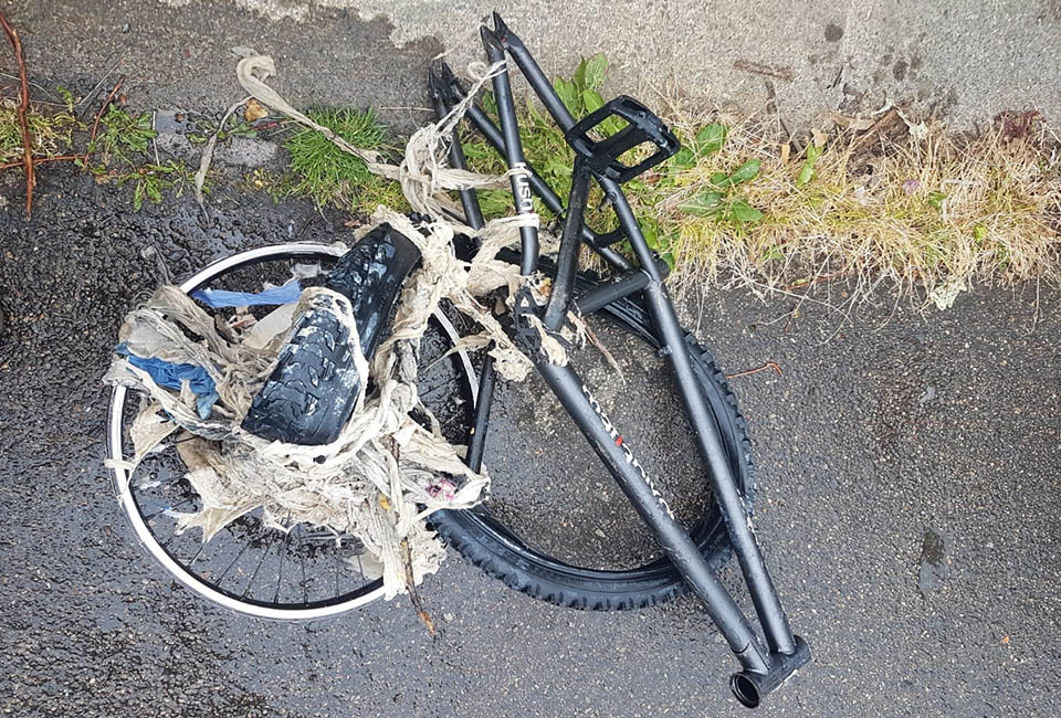 Bicycle blocking sewer