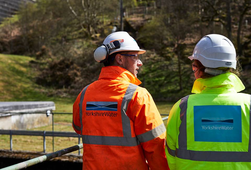 Two Yorkshire Water colleagues