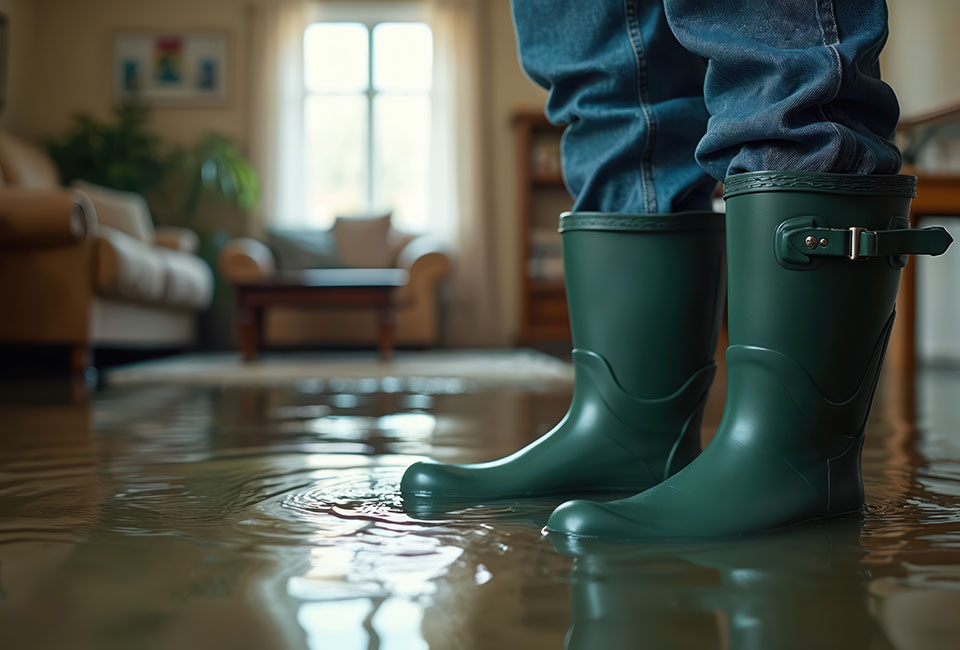 An image depicting a sewage leak 