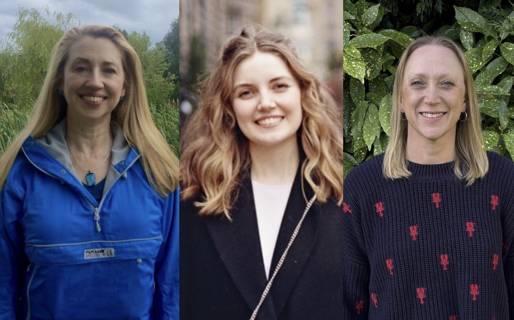 L-R:  Rosslyn Colderley, Natasha Michaelides and Emma Mortimer