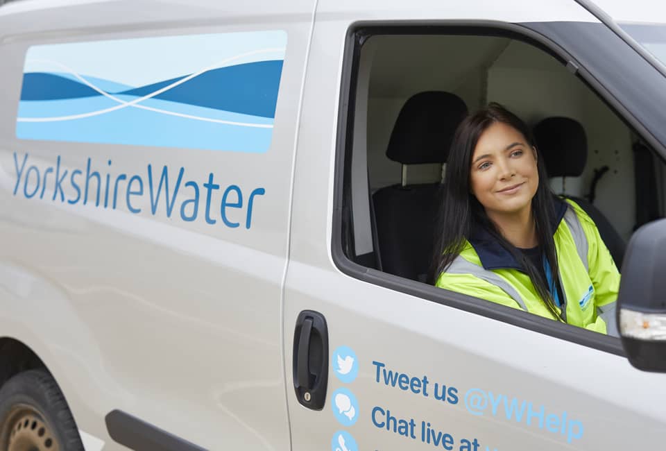 A Yorkshire Water engineer is a Yorkshire Water van