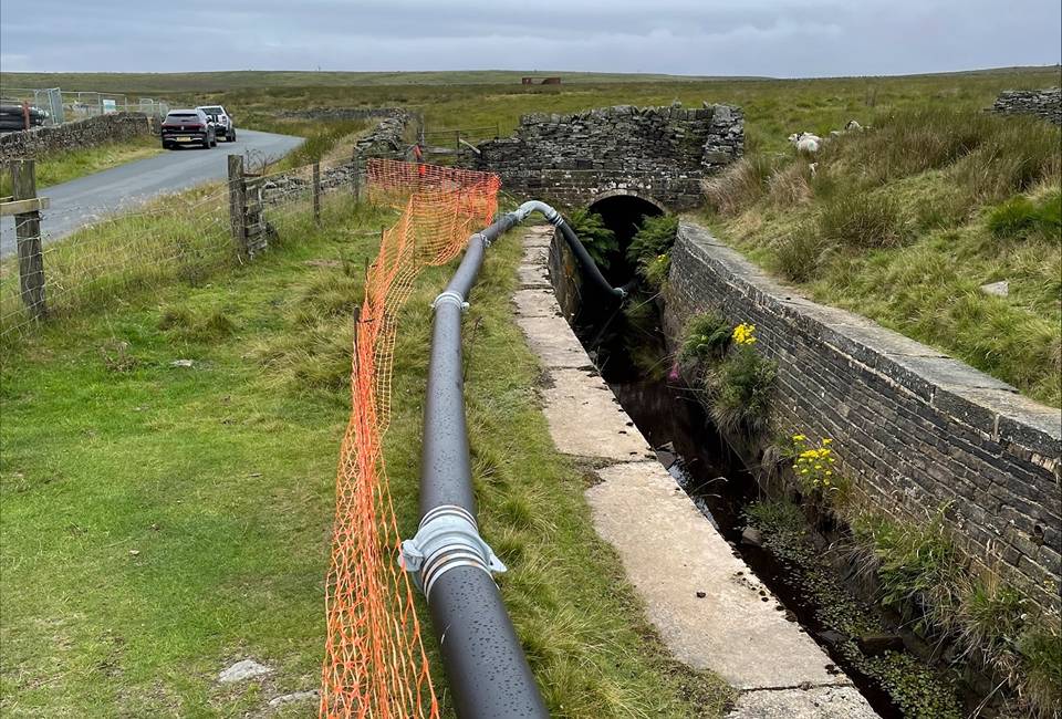 Pipework on Thornton Moor