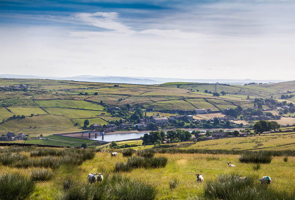Landscape image of a Yorkshire Water reservoir