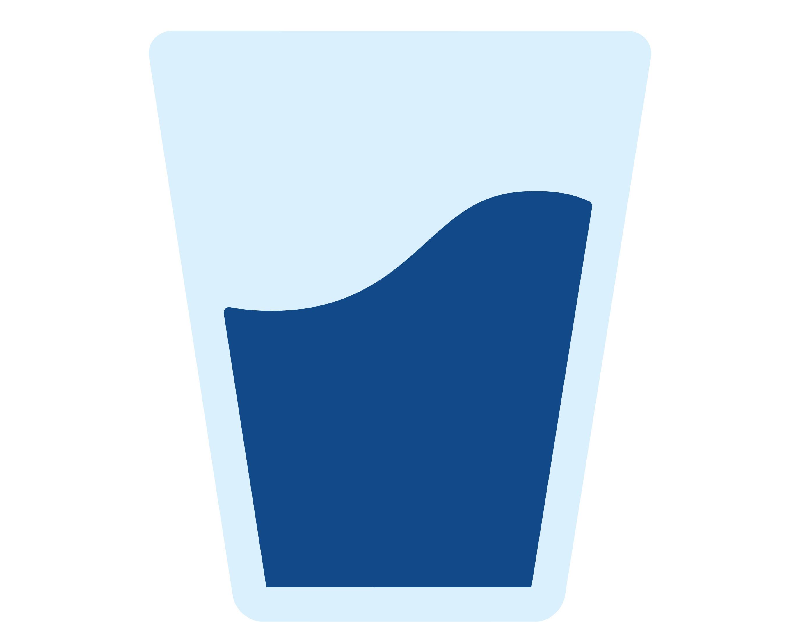 An illustration of blue water 