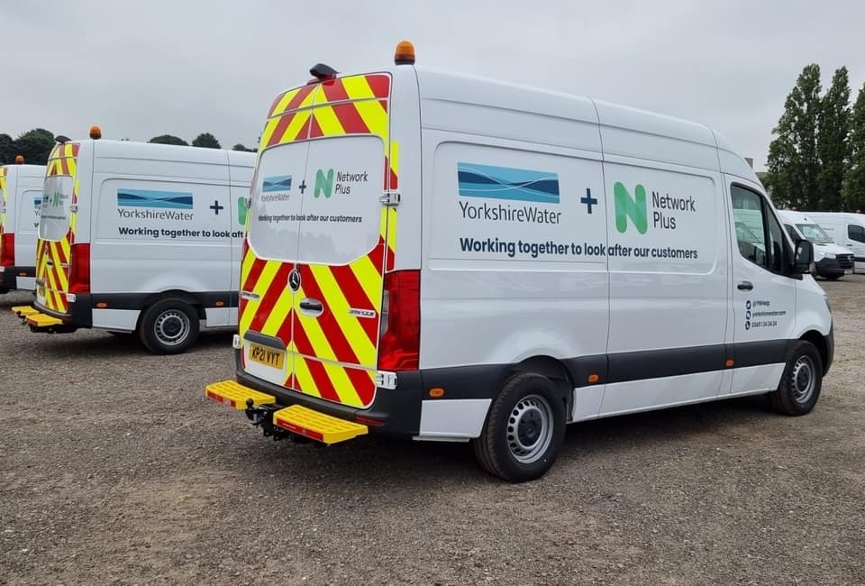 Network Plus and Yorkshire Water dual branded van