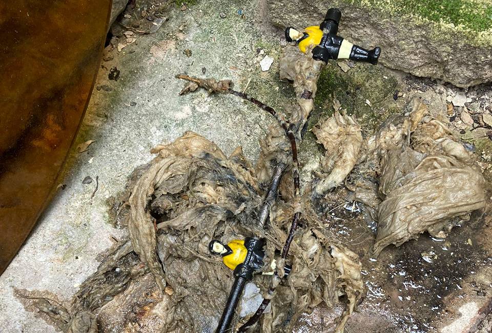 Table footballers found in a Sheffield sewer